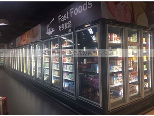 长沙超市冷藏玻璃展示立柜