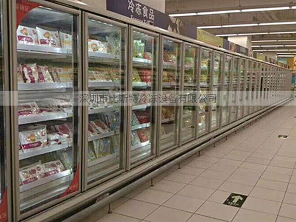 长沙超市冷冻玻璃展示立柜